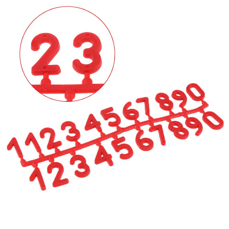 1 Set of Bee Hive Marking Number Red Plastic Beekeeper Accessories Beekeeping Garden Supplies