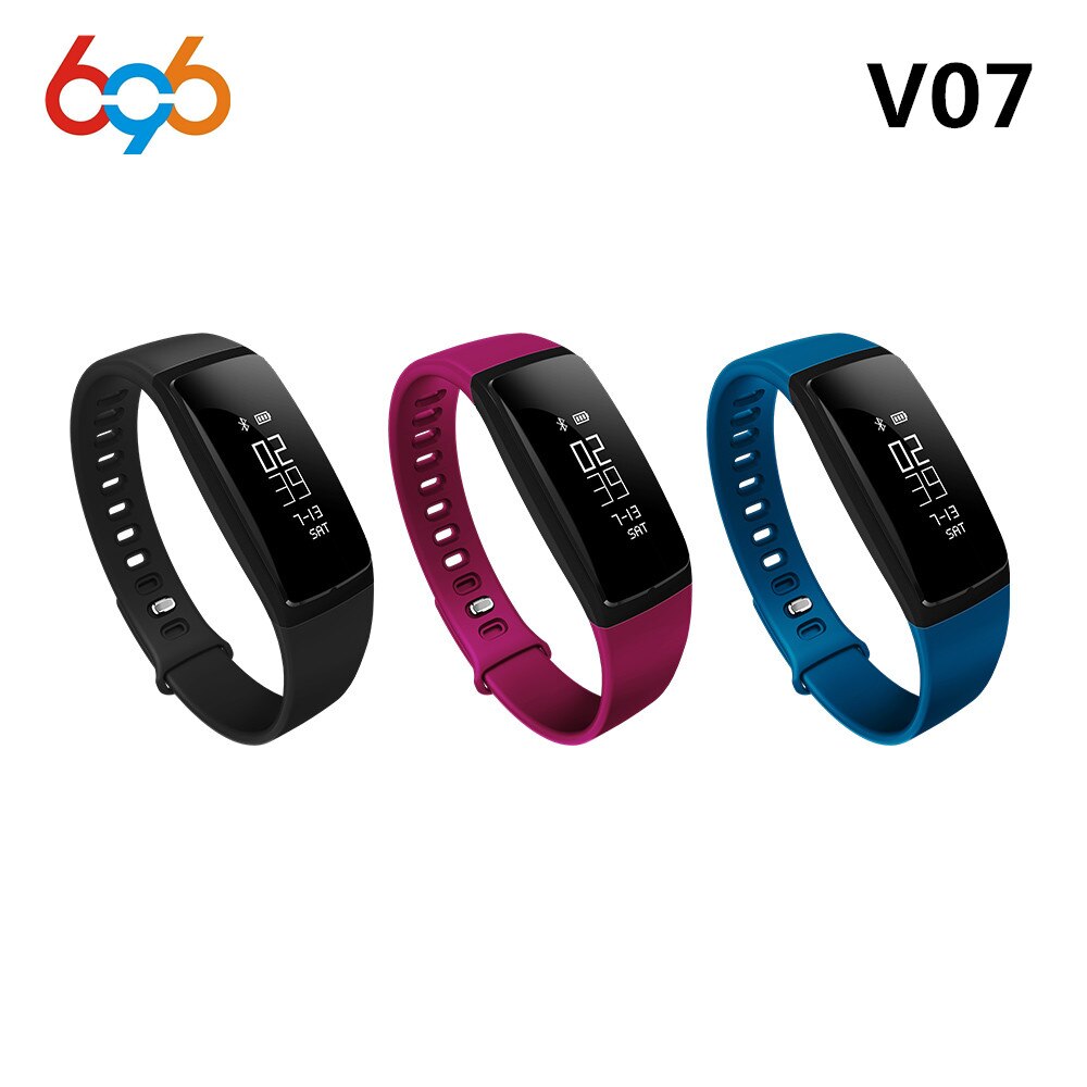 V07 Smart Polsband Band Hartslagmeter Bloeddruk Armbanden pedomet Armband Fitness Tracker SmartBand Voor iOS Android