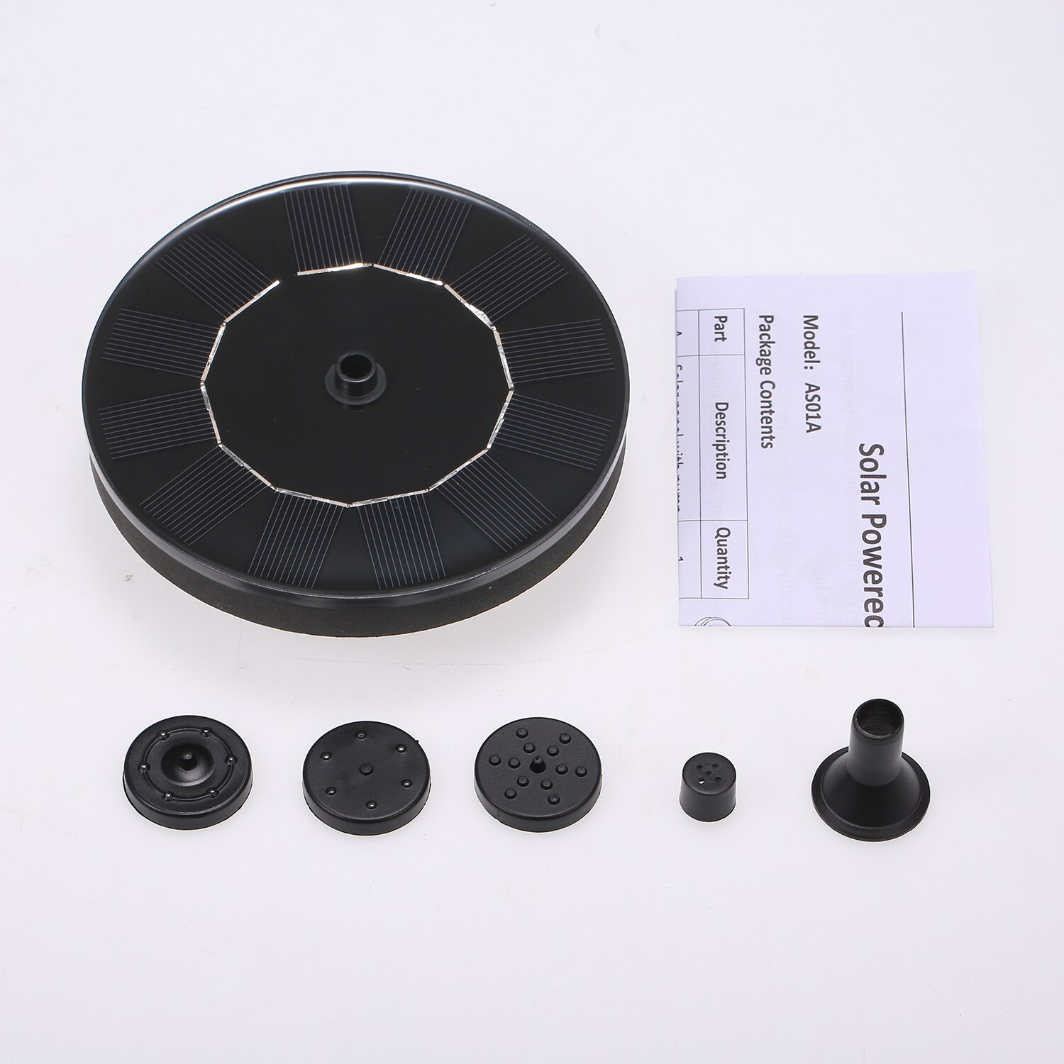 6V 1W Zonne-energie Fontein Vrijstaande Solar Vogelbad Pomp Outdoor Drijvende Water Fontein Voor Fish Tank Pond tuin Zwembad