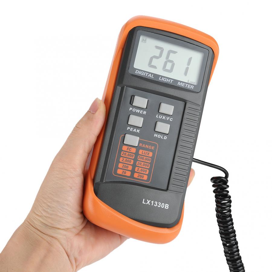 LX1330B Digitale Luxmeter LCD Anzeige Licht Meter 0-200,000 Prüfung Illuminometer Licht Meter