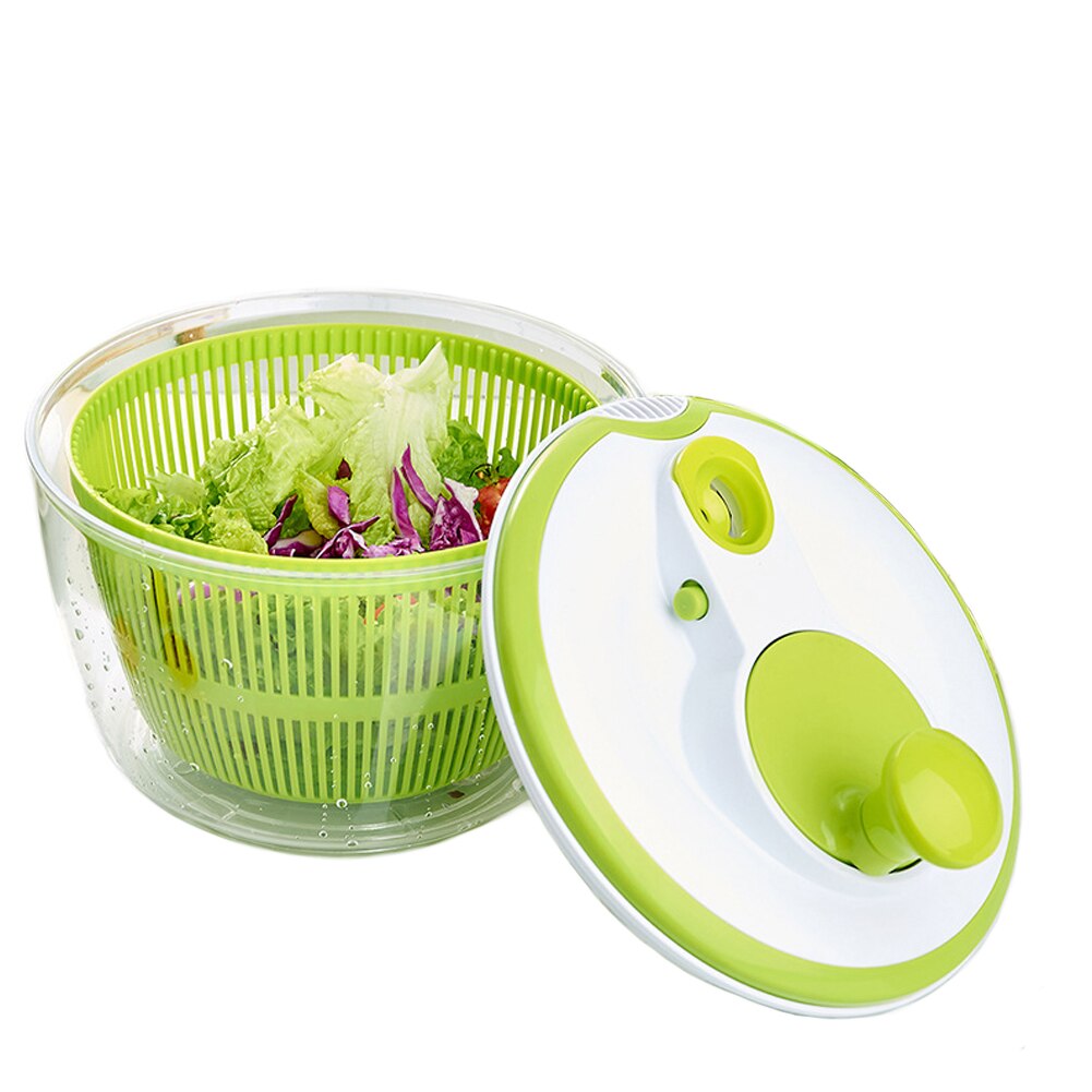 Household Veggie Vegetables Dryer Multi-use Washer Salad Spinner Storage Drying Machine Colander Manual Basket Fruits Dehydrator
