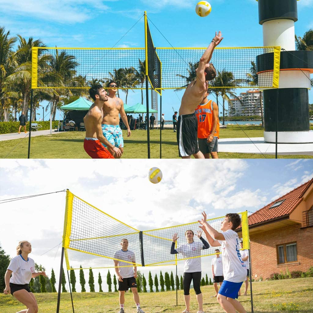 Praktisk sportsudstyr egnet bærbart volleyball badmintonnet til indendørs og udendørs