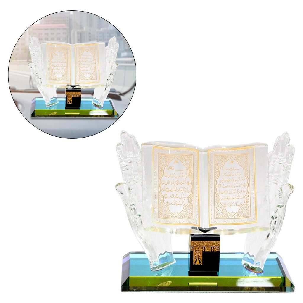 Moslim Crystal Ornament Allah Islamitische Kunst Car Home Office Decoratie Pronkstuk