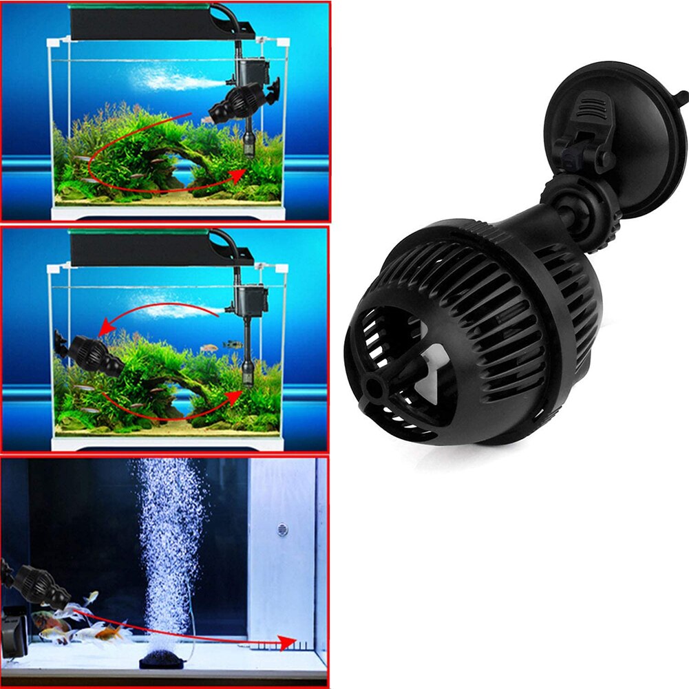 Wavemaker Water Pump Suction Cup Wave Maker Suction Surf Flow Pump 2.5W Submersible Power for Fish Tank