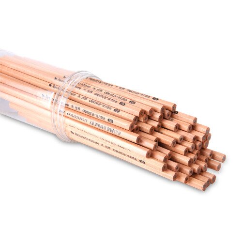 50pcs Wood Pencils Set - HB Or 2B Graphite Writing Pencils For School, Office & Art, Hexagonal & Triangular Shapes