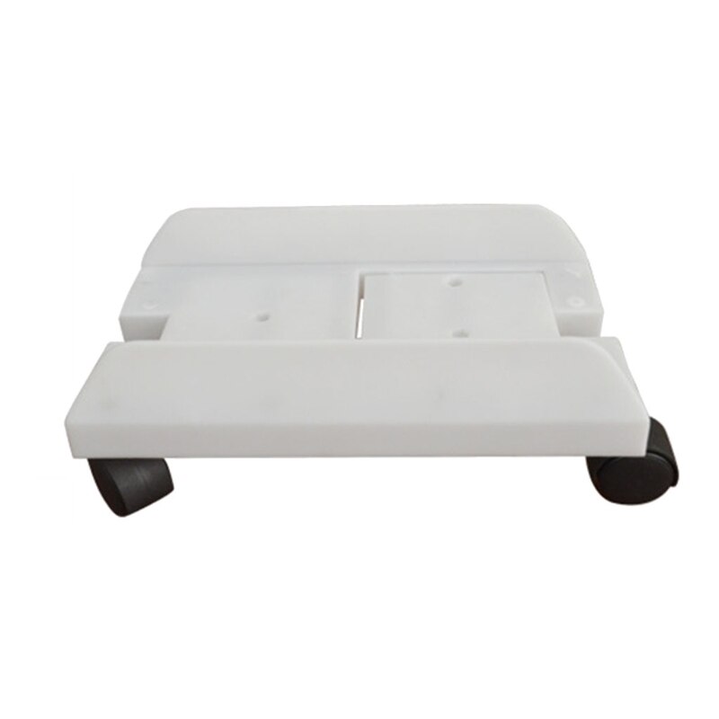 Soporte móvil para CPU, torre de escritorio para ordenador, ruedas giratorias, ancho ajustable, J08 21,: Blanco