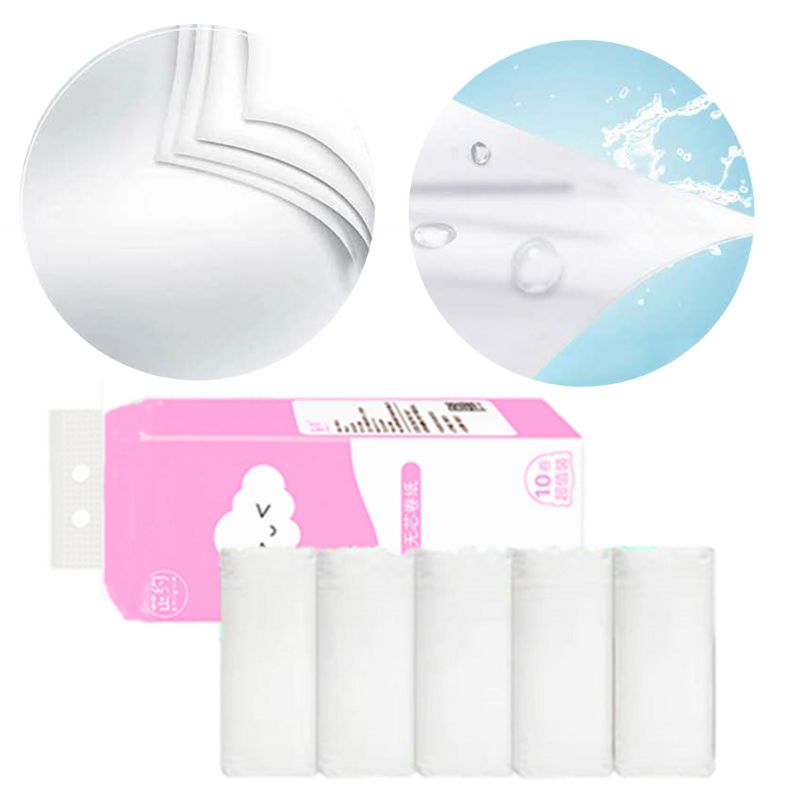 10 Rolls Toilet Paper No Fluorescent Agent Soft Stronge 4-Ply Sheets Bath Tissue 831B