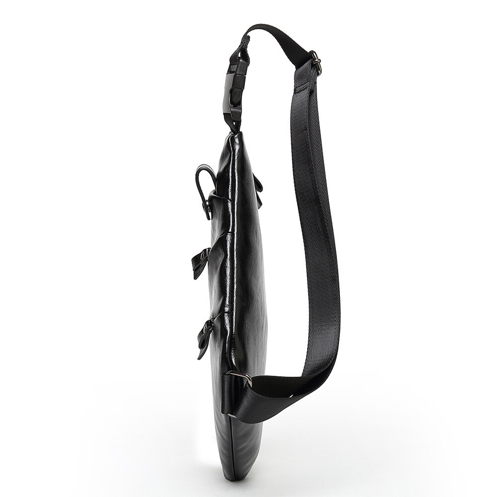 Coole waterdichte heren borsttas multifunctionele nauwsluitende anti-diefstal pu wapentas outdoor messenger bag heren