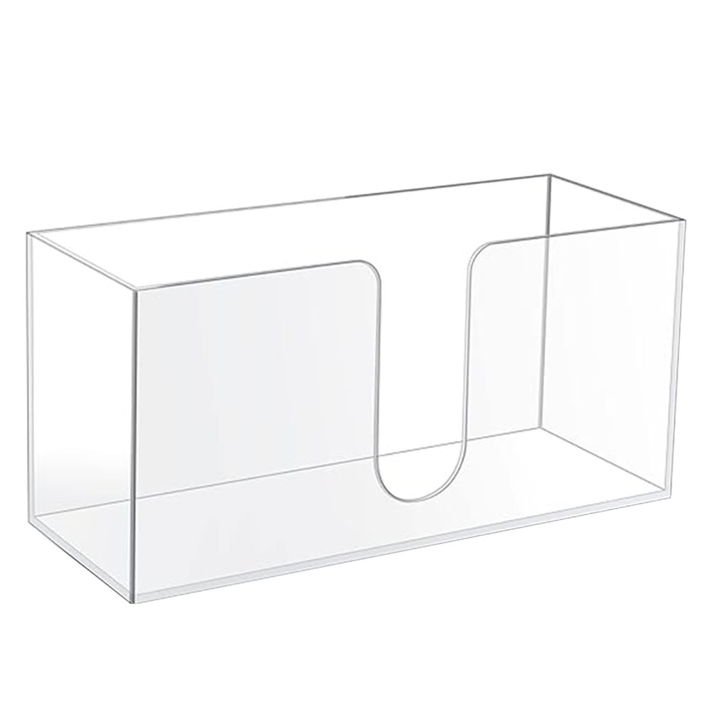 Countertop Paper Towel Dispenser Folded Napkin Dispenser Space Saving Tissue Dispenser Simple for Z Fold C Fold Multi-fold Paper: Clear