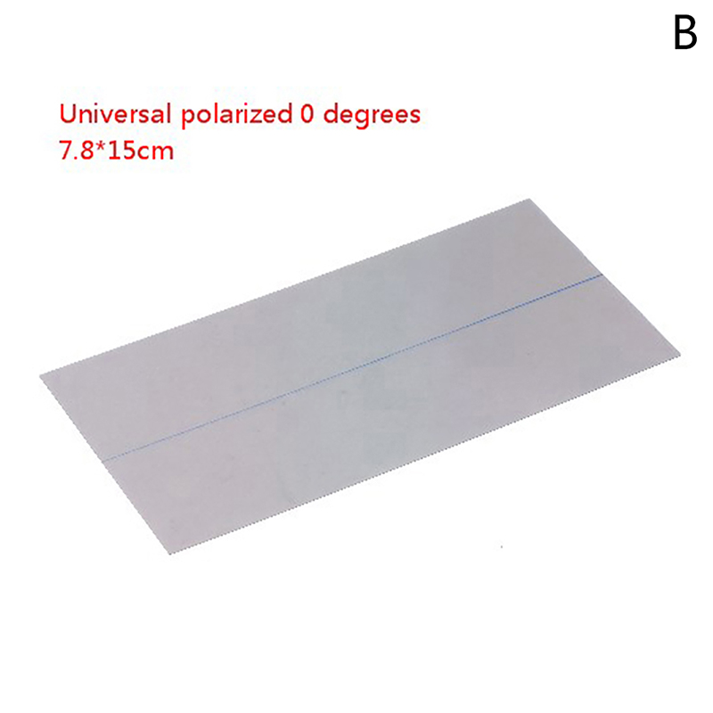 Various Sizes Polarizing Film Polarizer Watch Multimeter Calculator LCD Display Repair Polarization 0 Degree/90 Degree: WHITE
