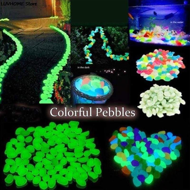 Tuin Decor Lichtgevende Stenen Glow In Dark Decoratieve Steentjes Outdoor Aquarium Decoratie Pebble Rotsen Aquarium Mix Kleur