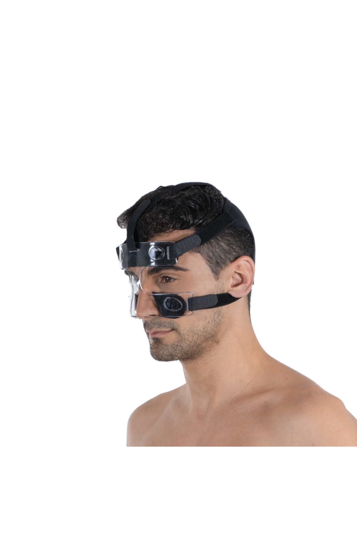 Maschera protettiva per il naso equipaggiamento protettivo per atleti apparecchi di protezione per viso e naso flessibile adatto a tutte le taglie