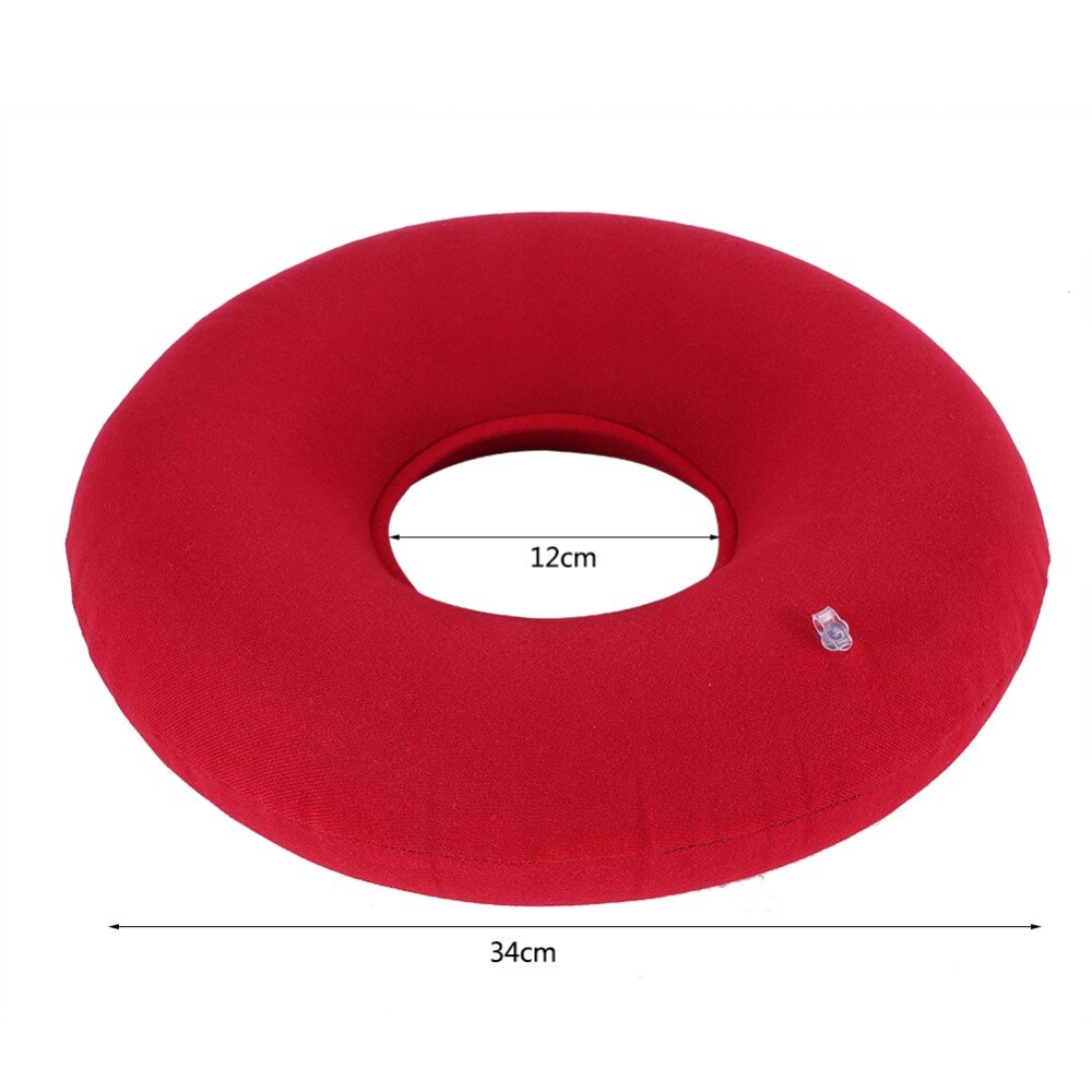 Ondersteuning Opblaasbare Ring Ronde Kussen Donut Stoel Pad Hip Ondersteuning Medische Aambei Seat Pad Massage Kussen Met Pomp