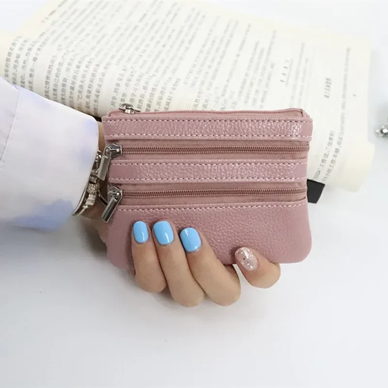 Geldbörse aus pu-leder mit reißverschluss, münzfach, aufbewahrungstasche für kopfhörerkabel, etui, Mini-ausweishalter, kreditkartenetui, organizer, lippenstifttasche