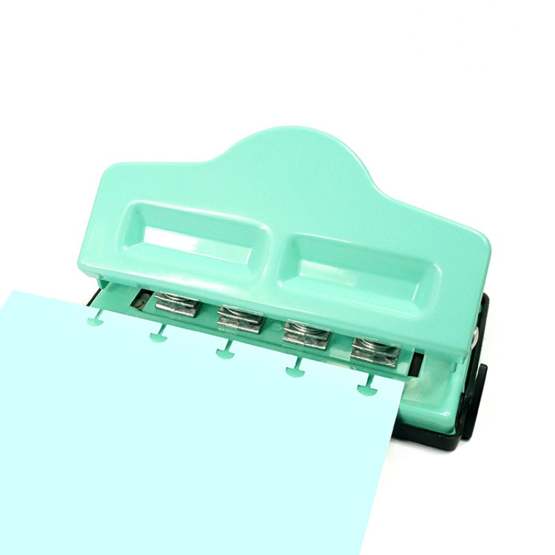 Mushroom Puncher Notebook Puncher For A3/A4/A5/A6/A7 Paper Hand Ledger Scrapbook Tool Manual Puncher Ponsen Voor Papier: blue