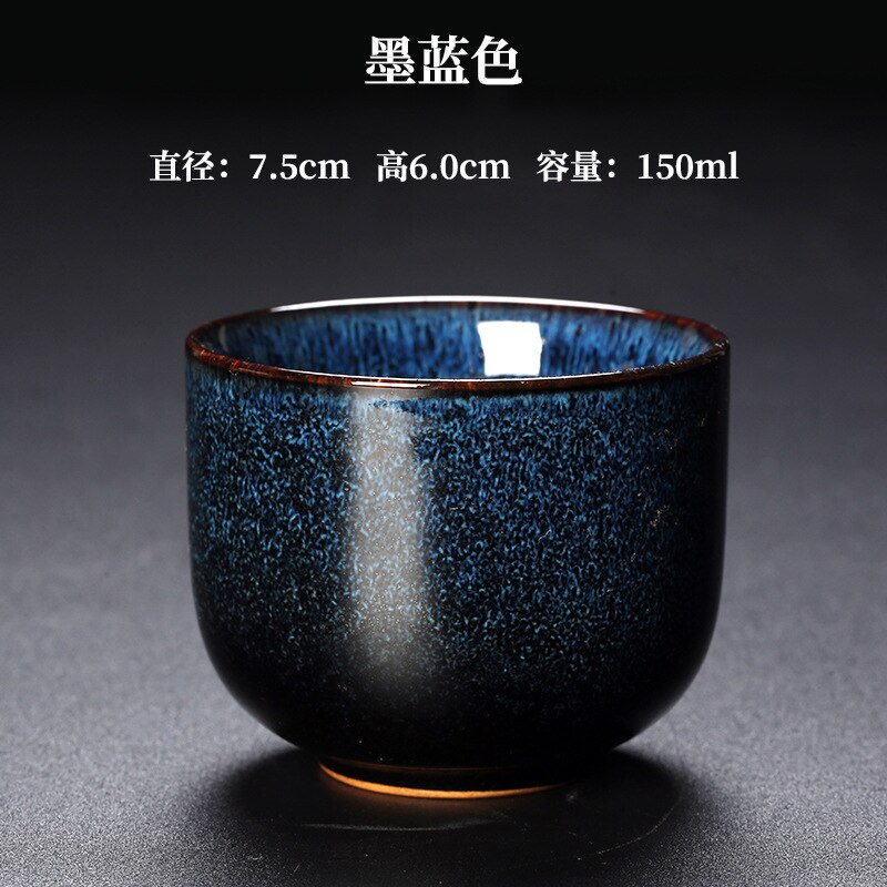 1Pcs/3Pcs Japanse Stijl Keramische Kopje Koffie Porselein Persoonlijke Enkele Aardewerk Thee Cups Drinkware Wijn Mok Water mokken: 150ml-3pcs / B