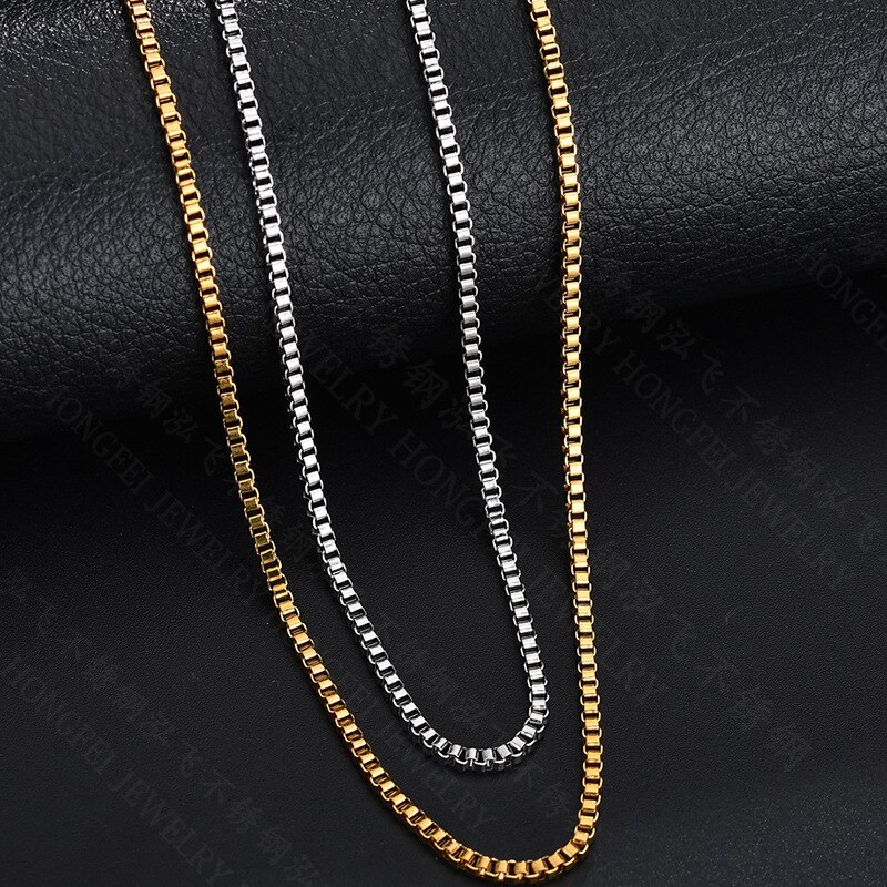 Catena di serpenti neutri di moda da donna catena di clavicola stile semplice catena in acciaio inossidabile a spina di pesce torsione catena d&#39;oro senza collana pendente