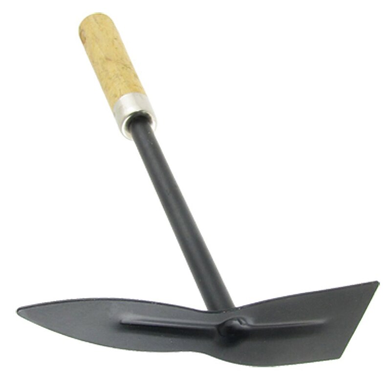 Gtbl Houten Handvat Metalen Hand Tuin Gereedschap Graven Schoffel, Zwart