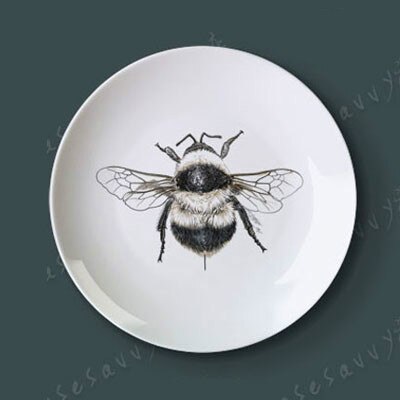 Vivid Insect Serie Art 8 Inch Keramische Muur Opknoping Decoratieve Plaat Voor Home Decor: 7 / 10 inch