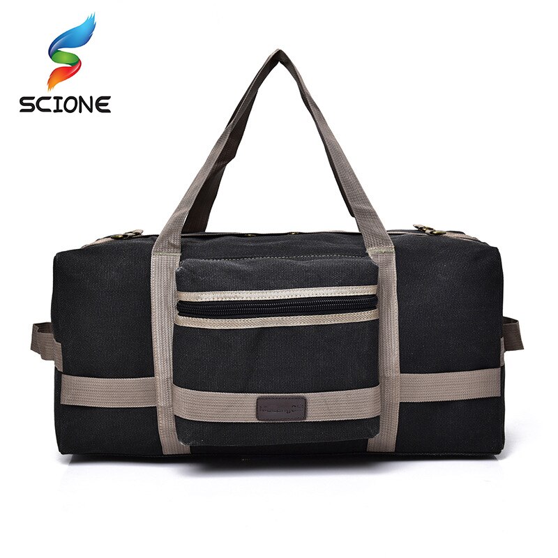 Bolso de lona de gran capacidad para hombre, bolsa de hombro para gimnasio, de lona, de entrenamiento, deportivo, 40L, novedad
