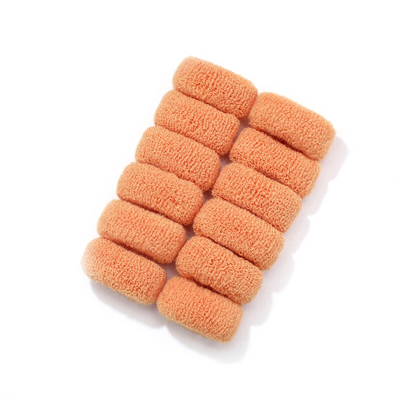 Coleteros elásticos para el pelo para niña y mujer, gomas suaves para el pelo, conjunto de accesorios para el cabello, 2/6/12 piezas: Khaki-12 Pcs