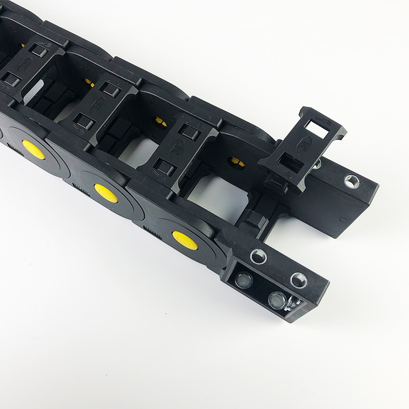 25x50 Nylon Mochine Towline 25 Plastic Cable Chain Drag Chain Transmission Chains Bridge Type L 1m 25*50
