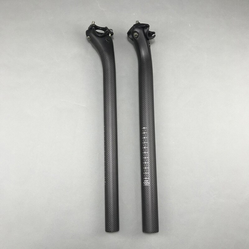High Strength Carbon Fiber Seatpost After Seat the Road Bicycle Seatpost Seat Tube Rod Carbon Seatpost Seat Tube: Matte 31.6x400mm