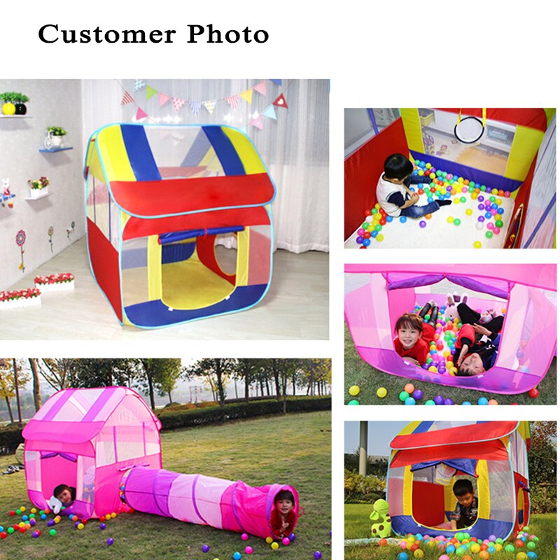 Tent For Baby Ball Pool Pit Toys Marine Ball Fence Indoor Outdoor Game Assembling Game Fence Portable Pool Foldable With Basket