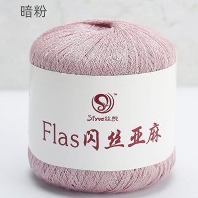 50g/ball Flax Yarn Crochet Line Hand Knit Threads Sew Knitted Yarns Handmade Needlework Crochet Yarn: 19