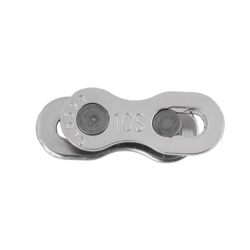 Pack 6 Bicycle Chain Link Joint Clip Connector 10 Speed Bike Chain Master Link Component Parts, Silver