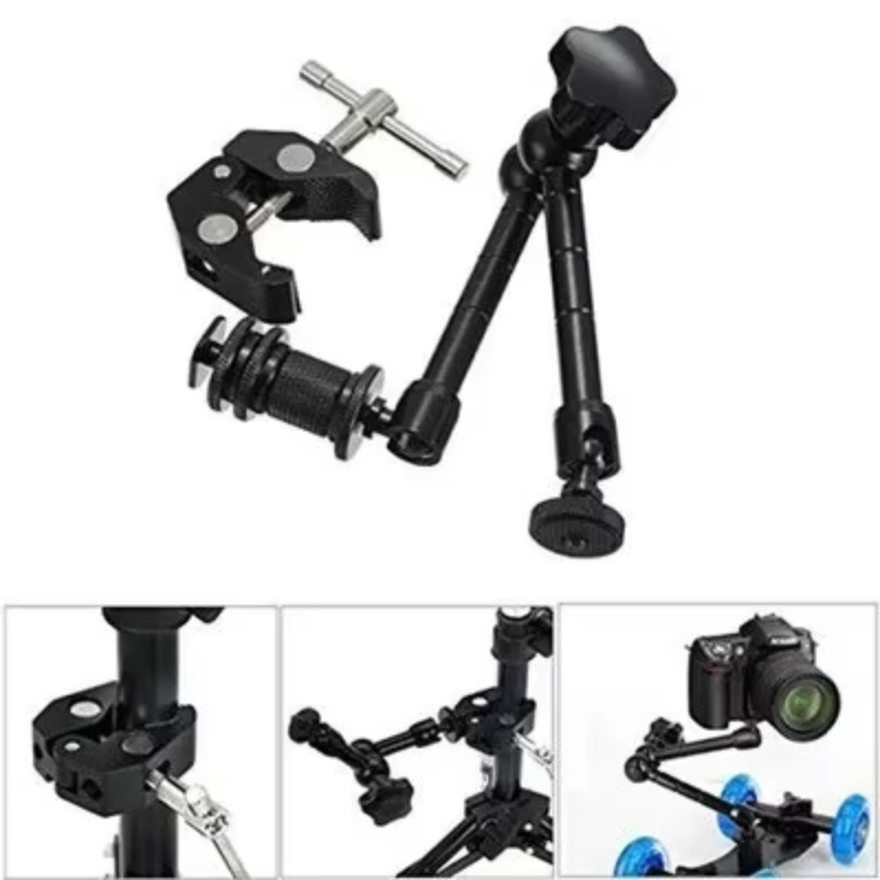 Super Klemme 7/11 Zoll verstellbarer magischer Gelenkarm zur Montage von Monitor, LED-Licht, LCD-Videokamera, Blitzkamera, DSLR