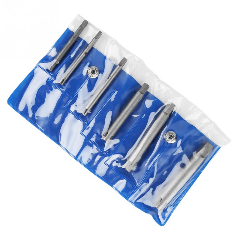 Stripped Schroef Tap Tap Extractor Set Staal Gebroken Hoofd Kranen Remover Stripped Schroef Tap Extractor Set reparatie Handgereedschap: Six Set
