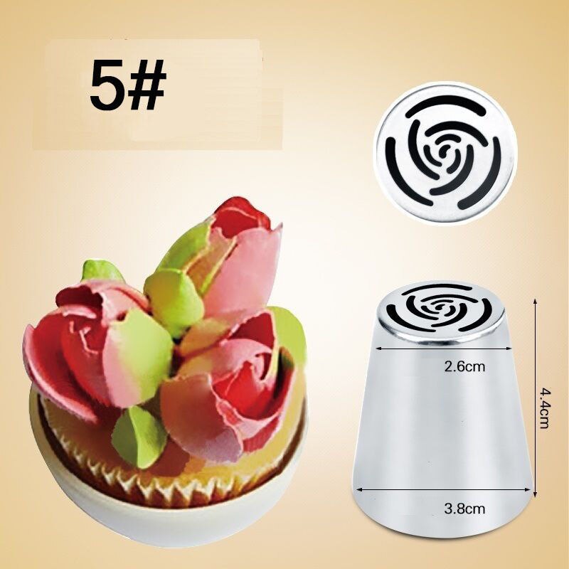 LIMITOOLS Russische DIY Gebak Cake Icing Piping Decorating Nozzle Tips Bakken Gebak Tool: Style 5