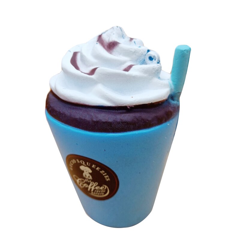 helado de leche Squishies suave perfumado de crecimiento lento juguete para apretar PU pan para chico divertido alivio del estrés 10*6,5 CM