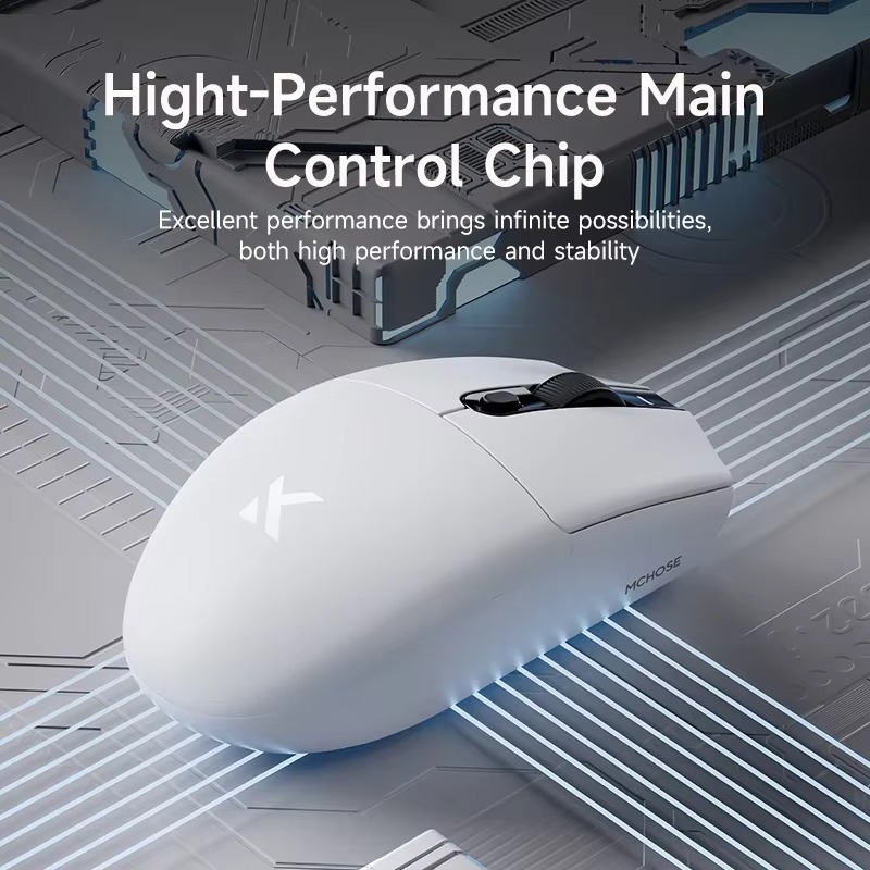 MCHOSE G3 Wireless Gaming Mouse, 12K DPI, PAW3311, Bluetooth Tri-Mode, Lightweight 64g, Long Lasting Life, Ergonomic