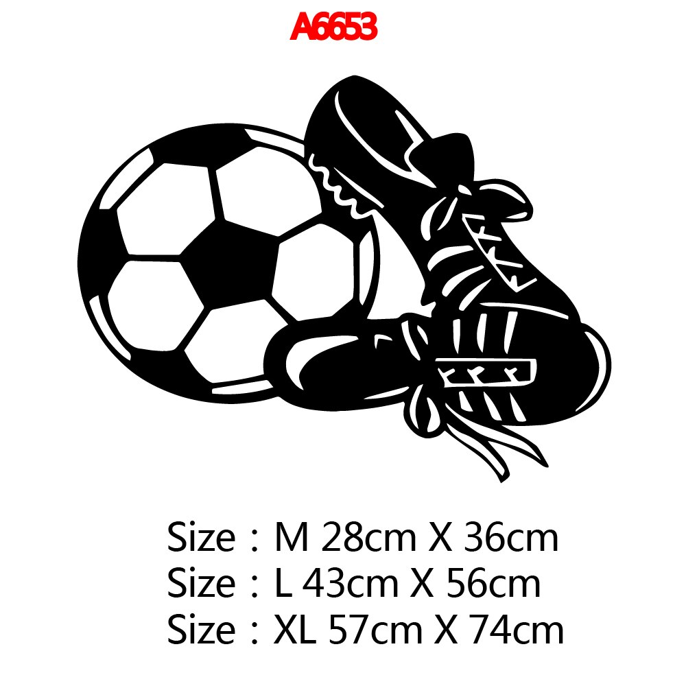 Football Vinyl Wall Sticker Art Decal For Living Room Decor Wallpaper Kids Room Decoration Art Decals: Large / Pink