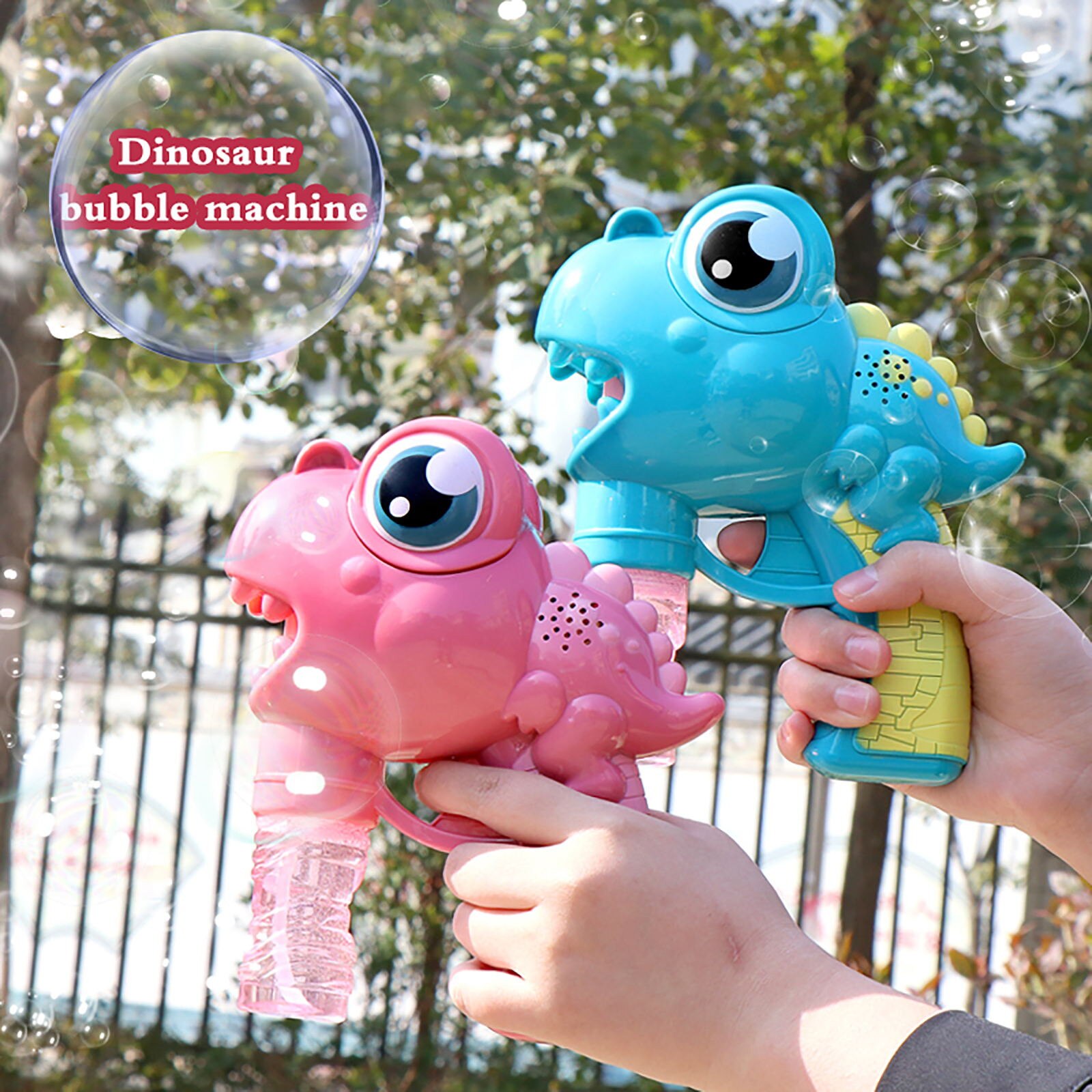 Kinderen Elektrische Dinosaurus Bubble Machine Automatische Bubble Blazen 100Ml Outdoor Grappige Speelgoed Voor Kinderen Kinderen Speelgoed