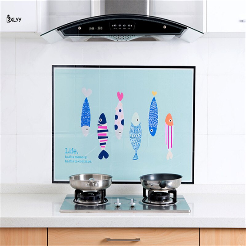 Cozinha Adesivos Auto-adesivo de Alta Temperatura e Resistente A Óleo Adesivos Acessórios de Cozinha Fogão Doméstico Telha Wallpaper.85