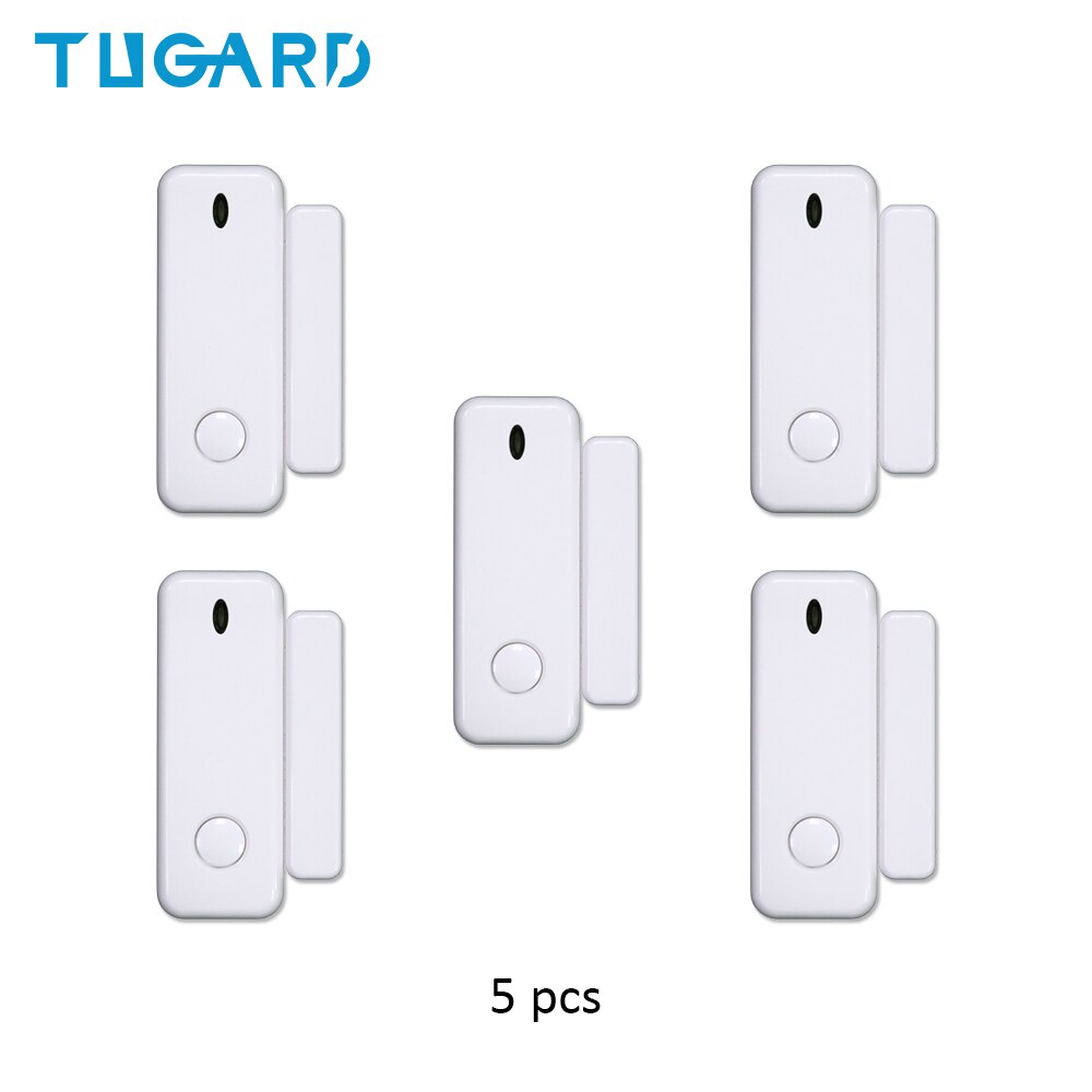 Tugard  d10 mini vindue dør alarm sensor 433 mhz trådløs dørlås kontakt tilbehør til sikkerhedsalarm vært: Yk -008-d10-5 stk