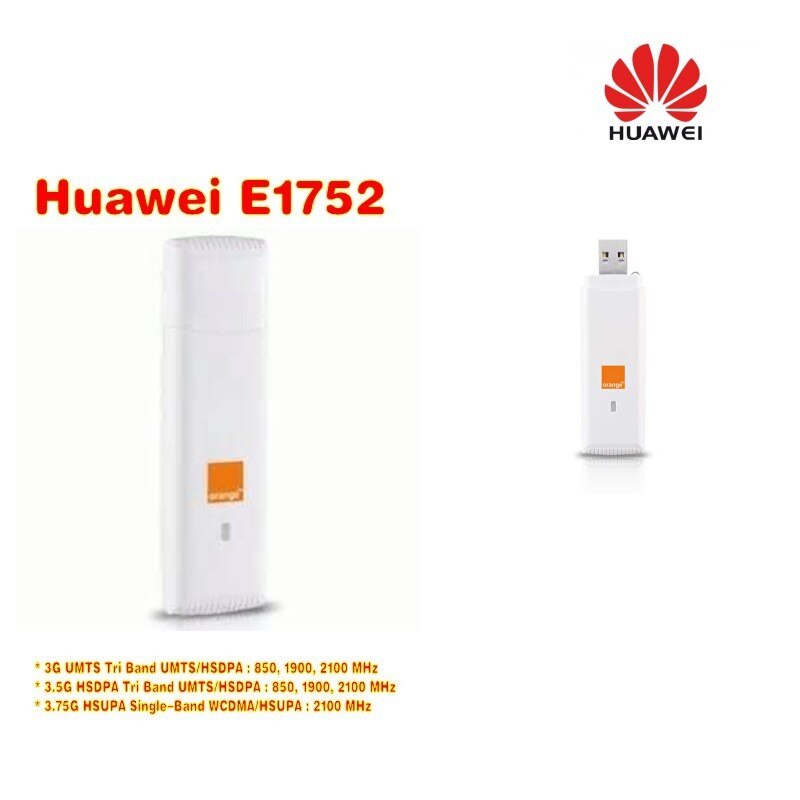 Sbloccato Huawei E1752 3g Hsdpa senza fili USB modem Dongle 7.2 mbps Scheda di Rete