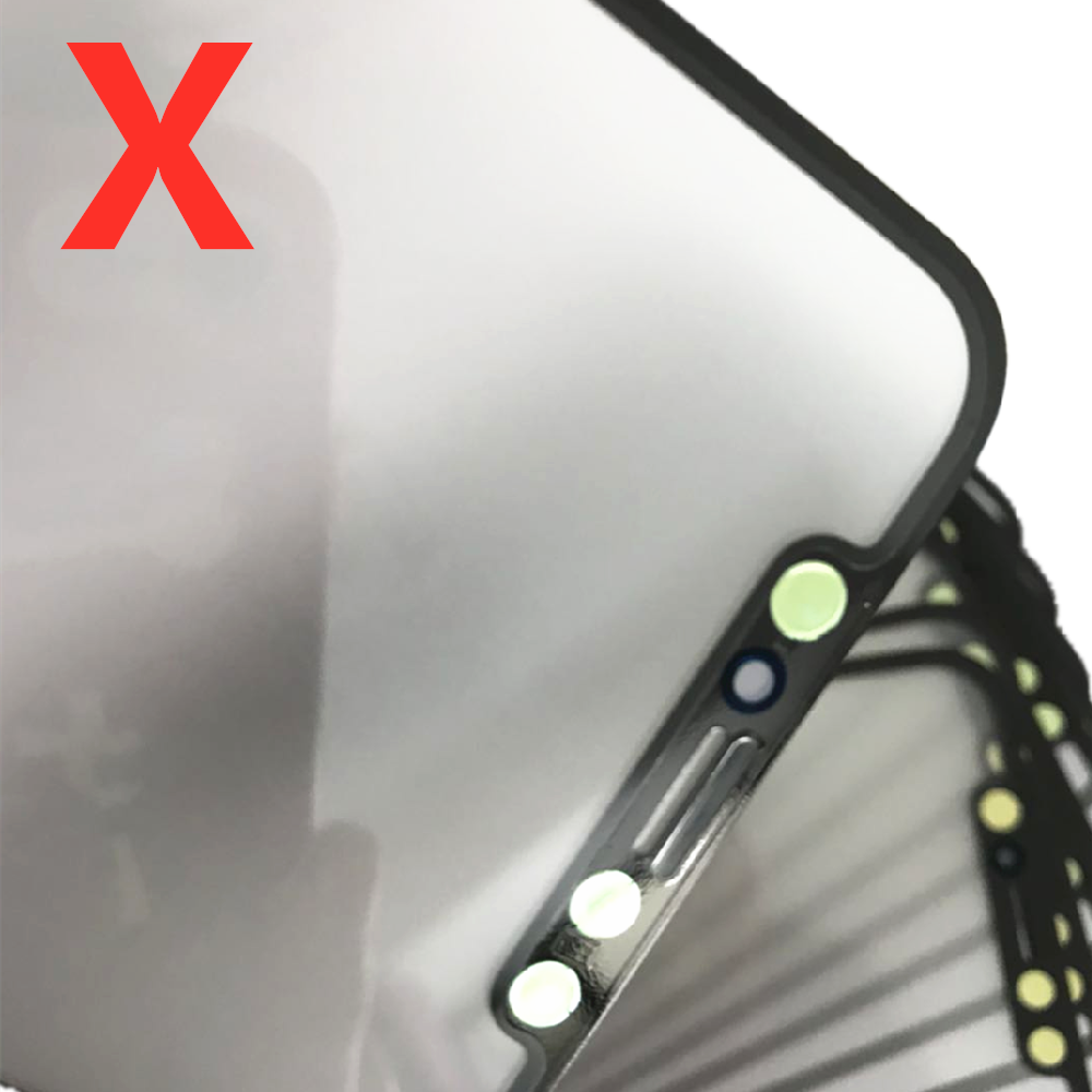 10pcs for iPhone X XS XR XS MAX glass + OCA together LCD cold press glass