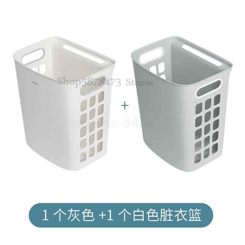 Laundry basket laundry change laundry bucket home bathroom bathroom plastic waterproof wall-mounted clothes storage basket: Old  farmer  3