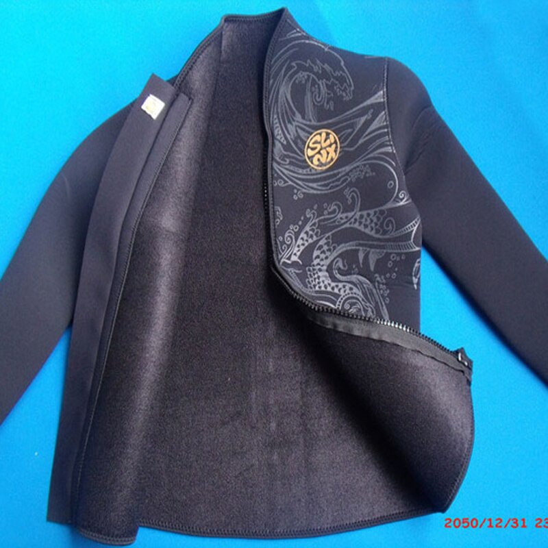 Slinx 5Mm Duiken Wetsuit Jassen Mannen Neopreen Jas Voor Duiken Kitesurfen Kleding Pak Ritssluiting