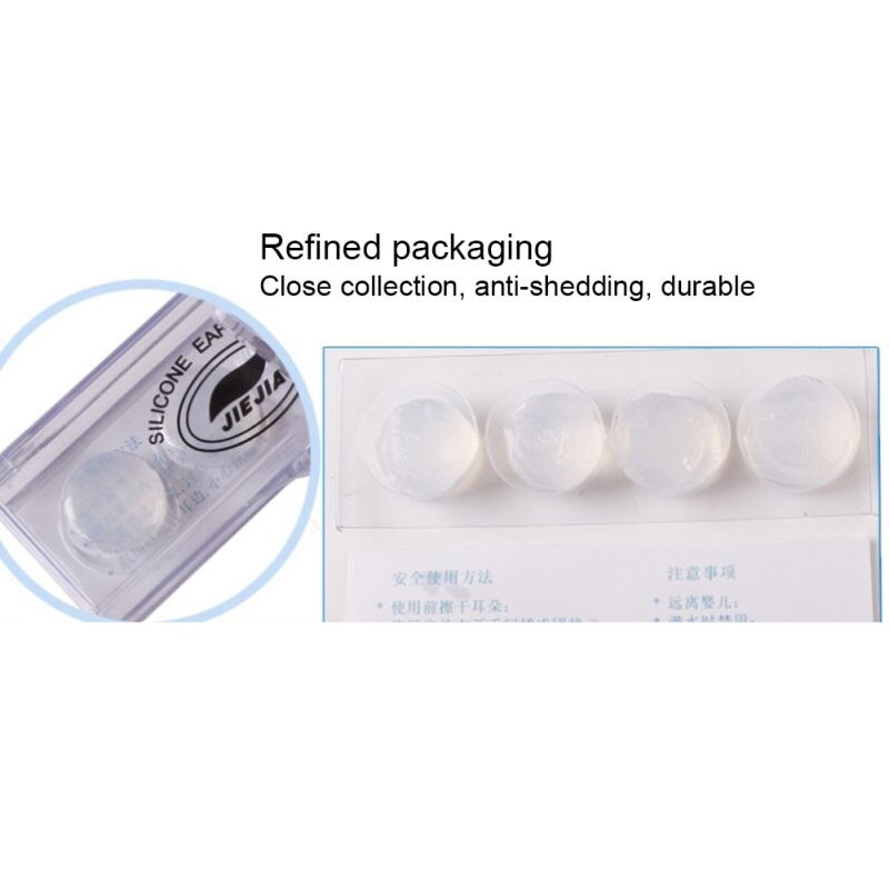 NITAIUN 300 Pièces Protecteurs d'oreille Jetables Clair Plastique Étanche Protection Cache NITAIUN 300 Pièces Protecteurs d'oreille Jetables Clair Plastique Étanche Protection Cache