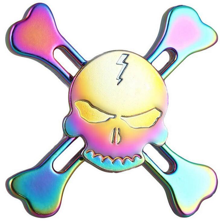 Rainbow Colorful Multicolor Star Dragon Eyes Crab Cat Footprint CKF Fidget Metal Spinner Anti Stress Christmas Birthday: Style 7