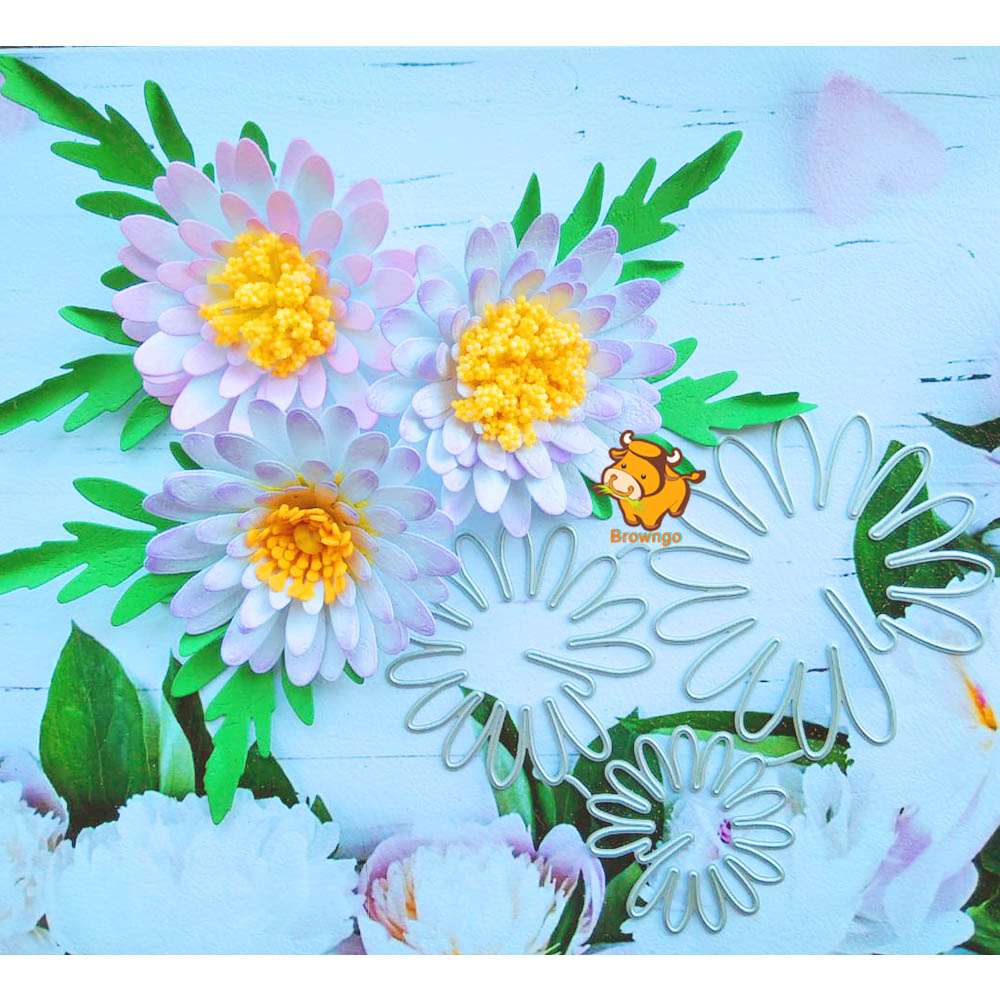 Daisy Flowers Metal Cutting Die Stencils Template for DIY Embossing Paper Photo Album Cards Making Scrapbooking Dies Cut