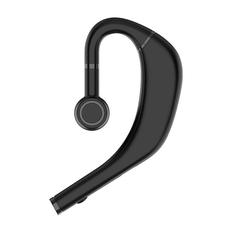 Utelite Draadloze Bluetooth Oortelefoon Auto Stereo Headset 300Mah Microfoon Lange Standby Enkele Oordopjes Business Sport Oorhaak: Black
