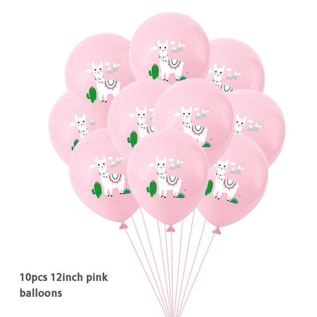 Mexican Party Alpaca Cactus Foil Balloon Alpaca Llama Banner Bachelorette Pinata Balloon Party Decor Summer Birthday Supplies