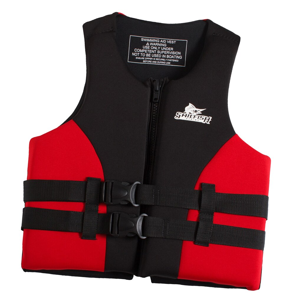 Gilet sport acquatici Neoprene tradizionale varie taglie rosso