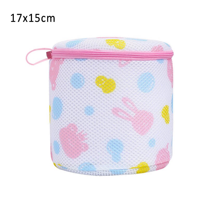 1 stuk ondergoed organizer bh mesh net duurzaam polyester japanse stijl waszak met rits waszakken badaccessoires: Konijntje
